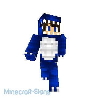 Skin de dino bleu