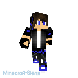 Skin bg de Youtuber qui aime le bleu